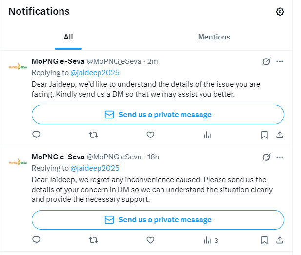 jaideep2025's tweet photo. @PMOIndia No response from anybody. @PetroleumMin is repeatedly asking for details, despite having received them from me in DM. While @BPCLimited is still silent. A screenshot is attached herewith. How will my problem be solved? Kindly inform. Screenshot is attached. https://t.co/z2wtDSq5R3