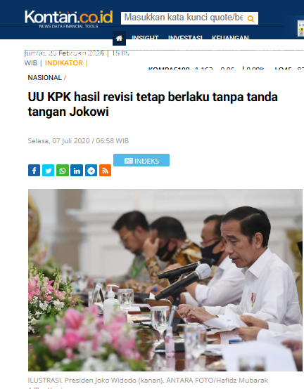 JANGAN DIPLINTIR !!!👊

Itu surat perintah Presiden ke-7, Pak Jokowi  memberikan izin dgn mengirim utusan pemerintah utk pembahasan Revisi UU KPK atas permintaan Ketua DPR-RI, Puan Maharani, jadi itu BUKAN tanda tangan pengesahan hasil revisinya.

Begitu dibaca hasil revisi malah