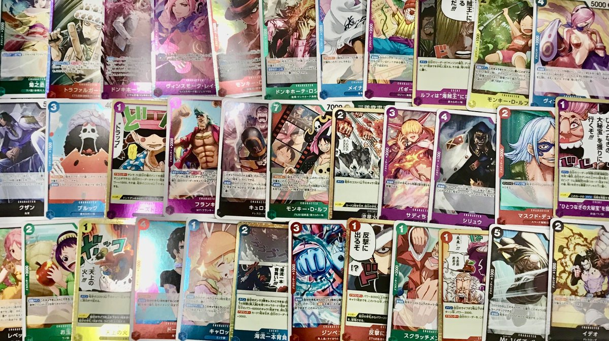 ワンピース キラカードをストレージに大量投入しました✨ ご来店を