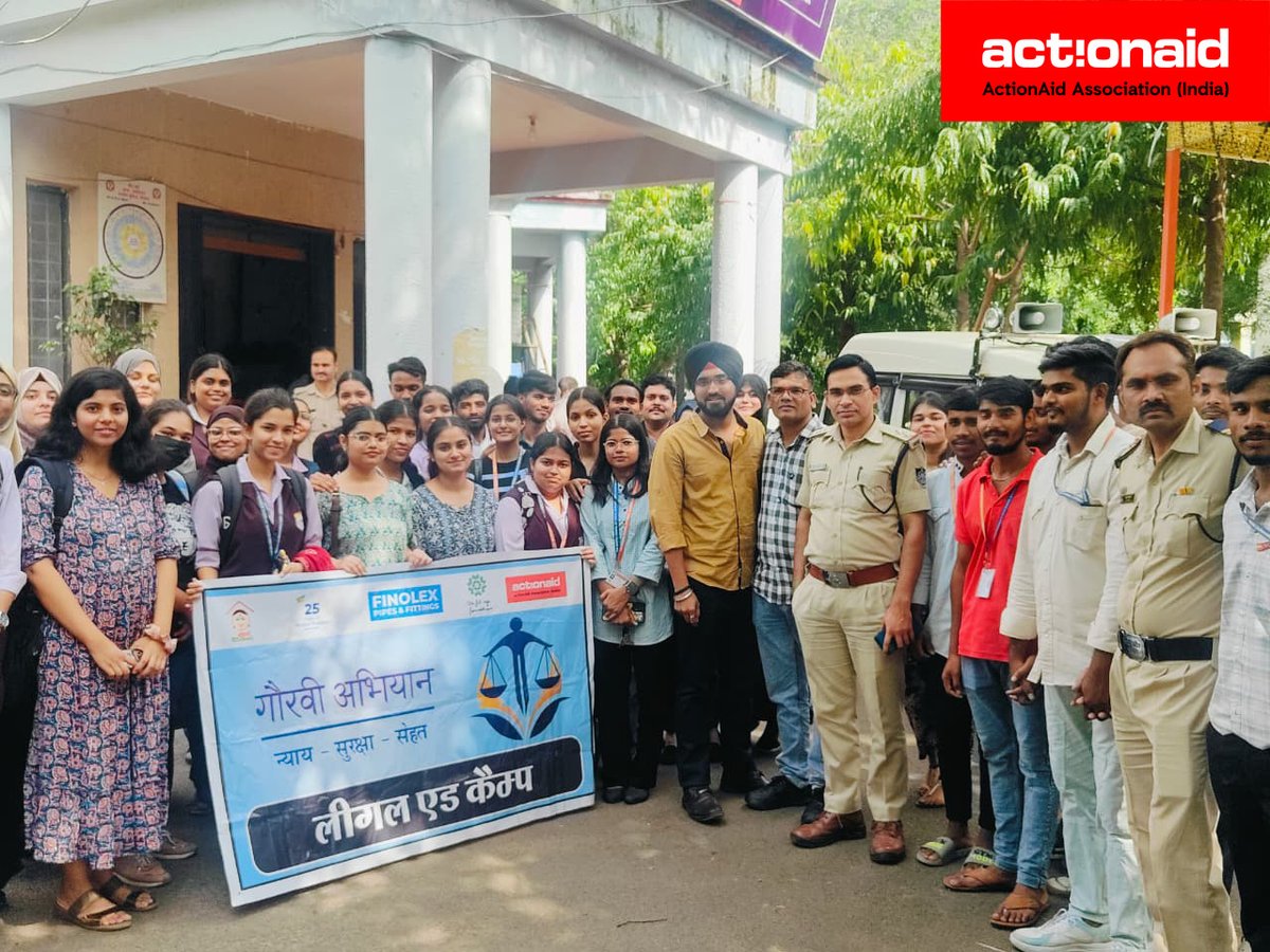 On the eve of Social Justice Day, ActionAid Association reaffirmed its commitment to women’s safety and equal access to justice by organizing 25 Legal Aid Camps across police stations in Bhopal. These camps focused on strengthening legal awareness among women seeking protection