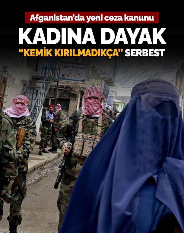 AFGANİSTAN'DA YENİ CEZA KANUNU
Kadına dayak "kemik kırılmadıkça" serbest

ntv.com.tr/dunya/afganist…

Foto: NTV