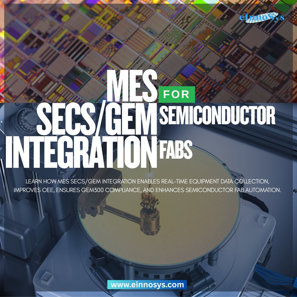 eInnoSys's tweet photo. New Blog Alert 🚨

Struggling with equipment data gaps in your fab?

Learn how MES SECS/GEM Integration enables real-time communication, improves OEE, and scales across legacy and GEM300 tools.

Read now 👉 https://t.co/5zONfuhFDH 

#SECSGEM #MESIntegration #Semiconductor https://t.co/sii27ITq4h