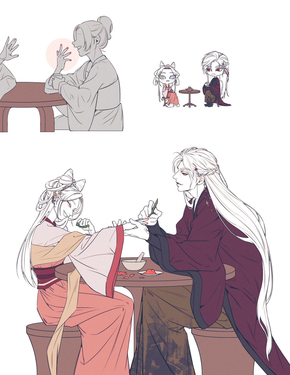 손톱 물들여주기