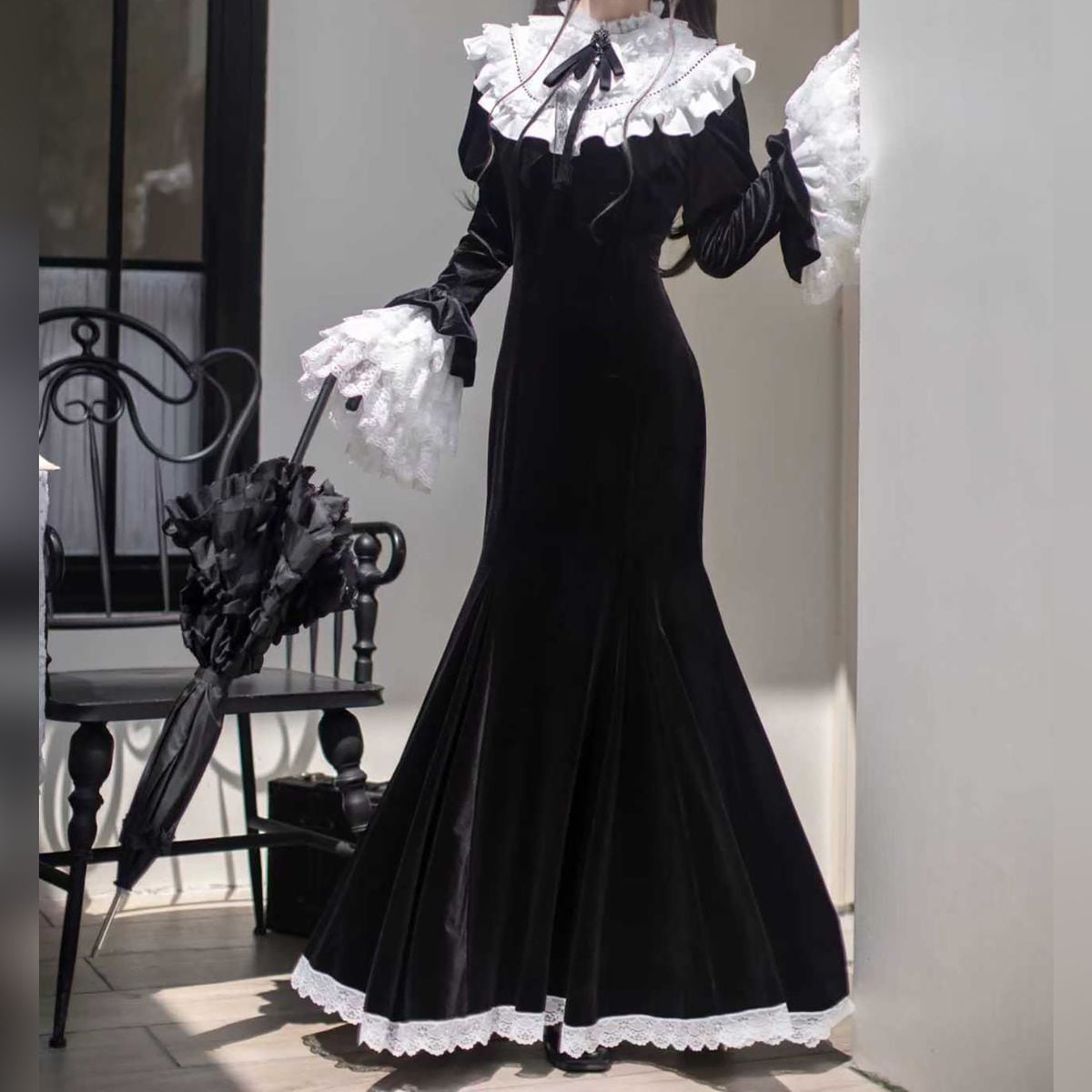 エレガントベルベットロングワンピース♡