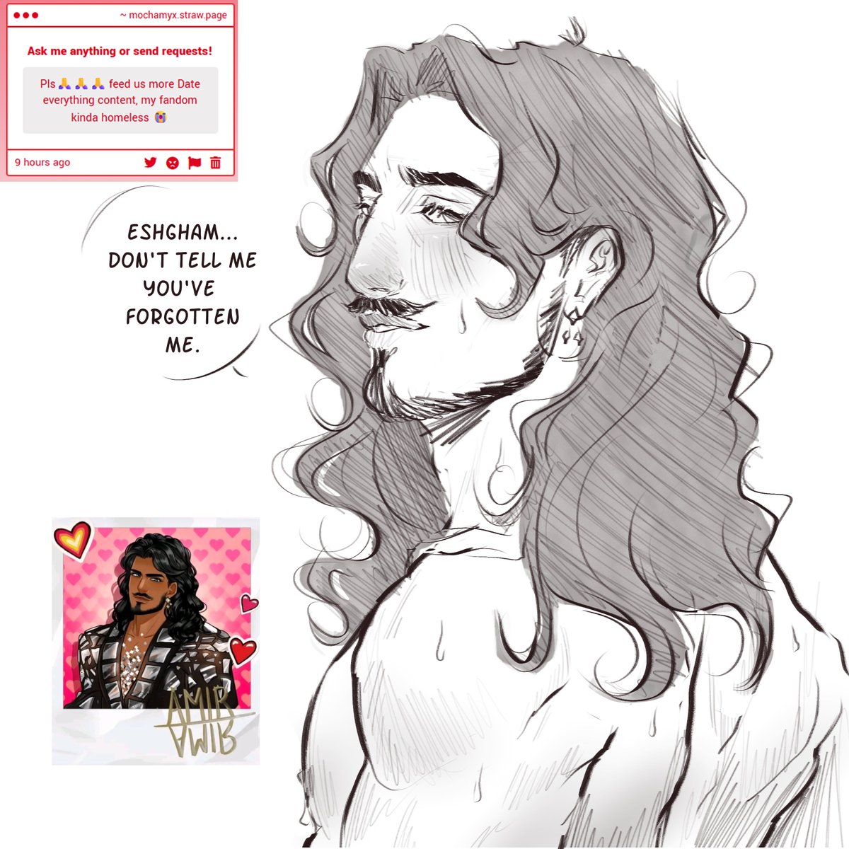 🪞| im sorry pookie!! i shall spare a quick late night brush test with Amir to compensate 💗
#dateeverything #DateEverythingamir #DateEverythingGame