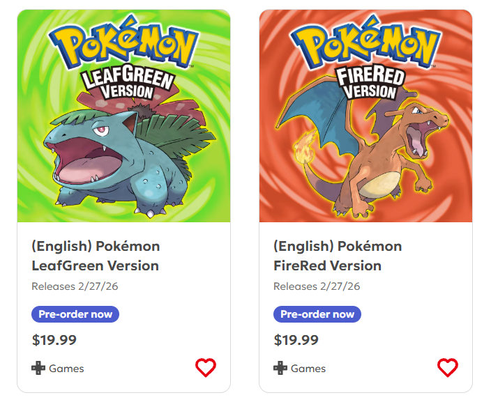nintendobu's tweet image. 🚨 Pokémon FireRed &amp;amp; Pokémon LeafGreen 27 Şubat'ta eShop'ta

Bu oyunlara özel "Pokemon Home" desteği de gelecek yani tüm trade ve transfer işlemleri olacak. 19.99 dolardan satışa çıkıyor.