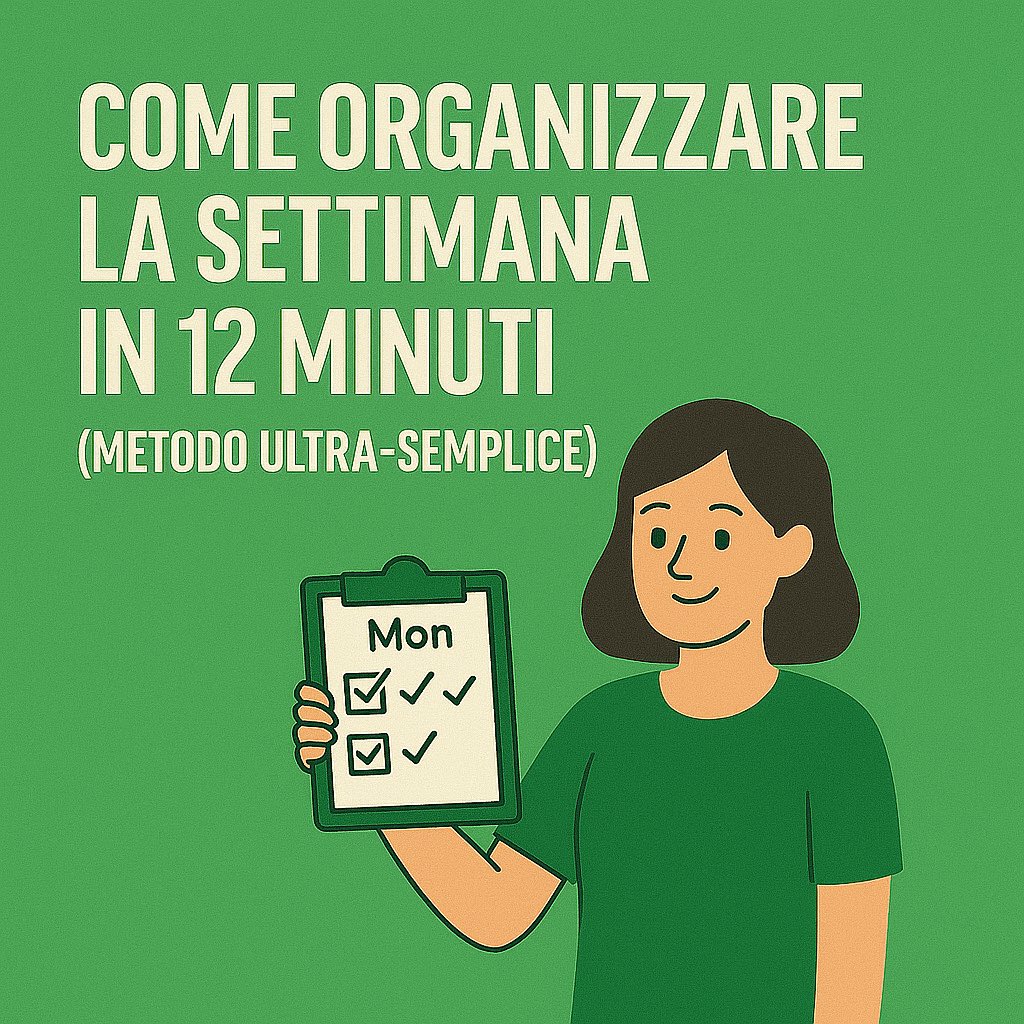 Come organizzare la settimana in 12 minuti (metodo ultra-semplice) #VitaReale lorenzoduranti.com/2025/12/09/per…