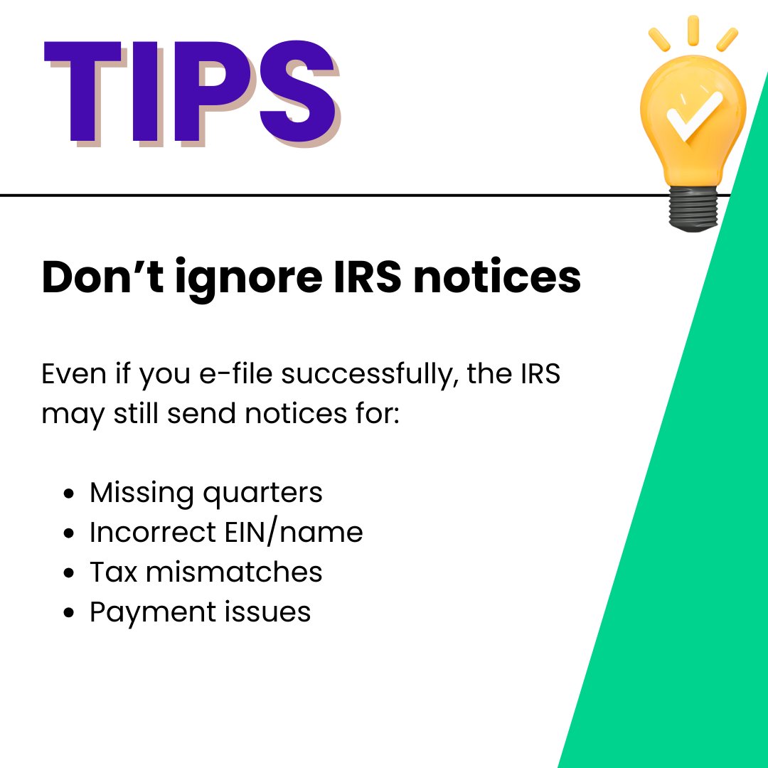 Quickfile_720's tweet image. Pro tip for Form 720 filers: E-filing is step one. Staying compliant means responding to IRS notices quickly too.

#form720 #taxtips #IRS #quickfile720