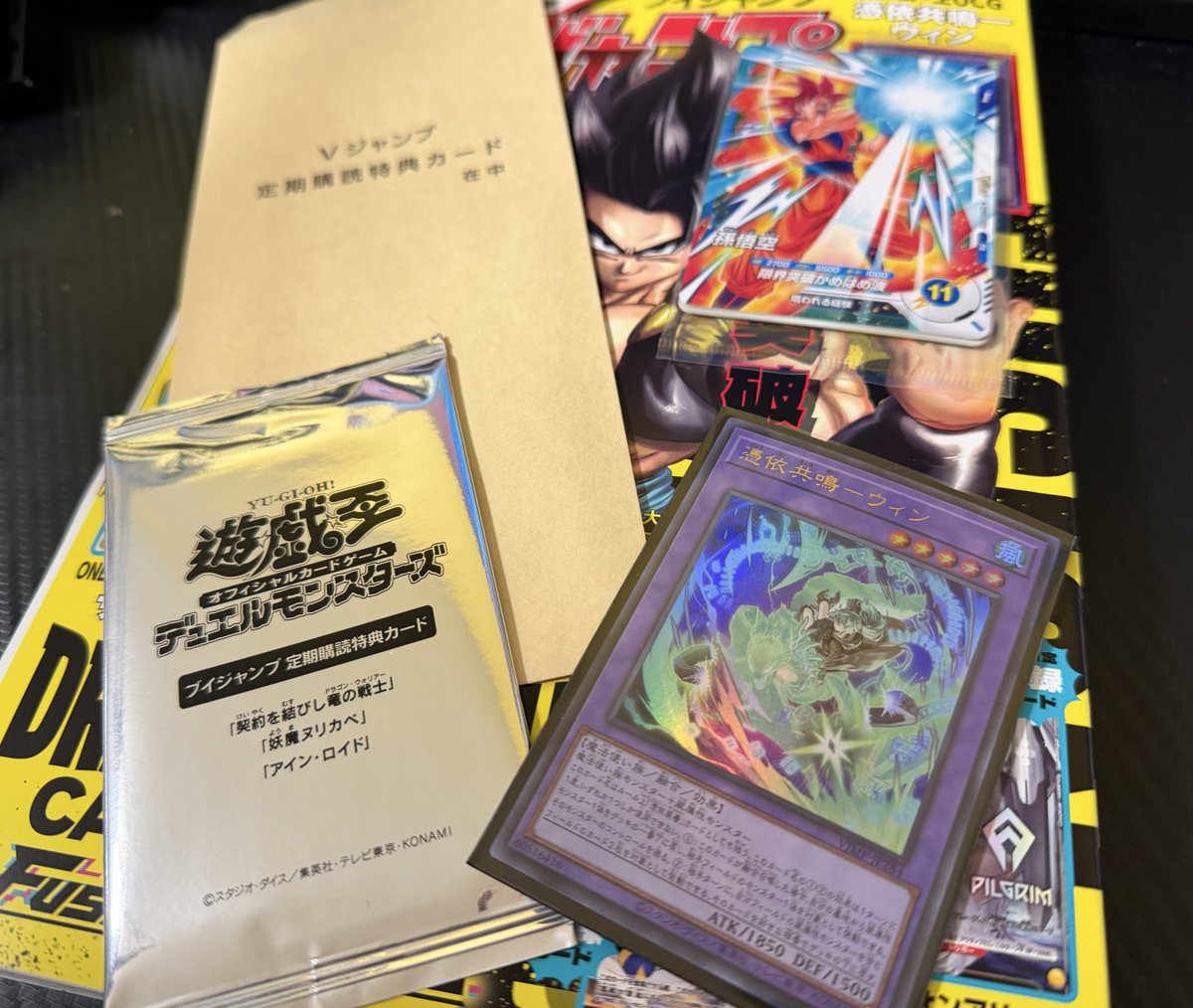 Vジャンプが届いたぜ〜 ウィンちゃんカワイイヤッター！ あとアイン