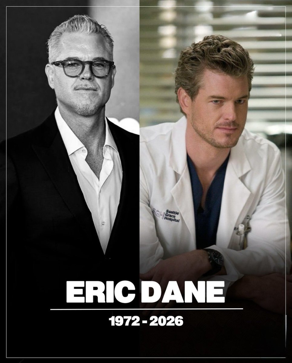 Awful news. Our thoughts are with Eric’s loved ones.♥️