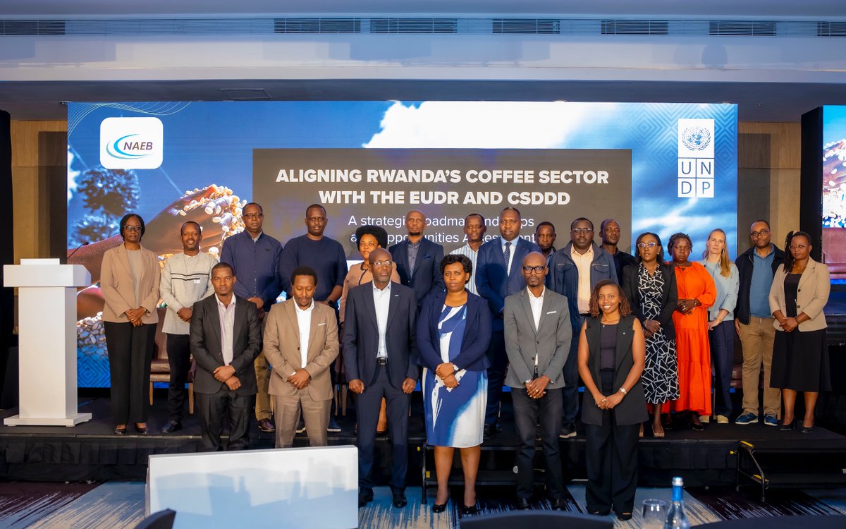 Rwanda Aligns Coffee Industry with New EU Sustainability Standards
1️⃣ EU imports 61% of Rwanda’s coffee → biggest export market.
2️⃣ <a href="/RwandAgriExport/">NAEB</a>  launches a roadmap to meet EUDR &amp; CSDDD:
✔ Traceability
✔ Responsible business
✔ Zero deforestation links
3️⃣ Impact:
✔ Market