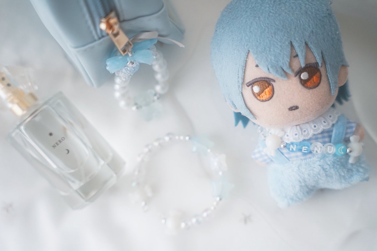 この間みんなで作ったビーズ🌟ぬい用のカチューシャとアクセサリー2種