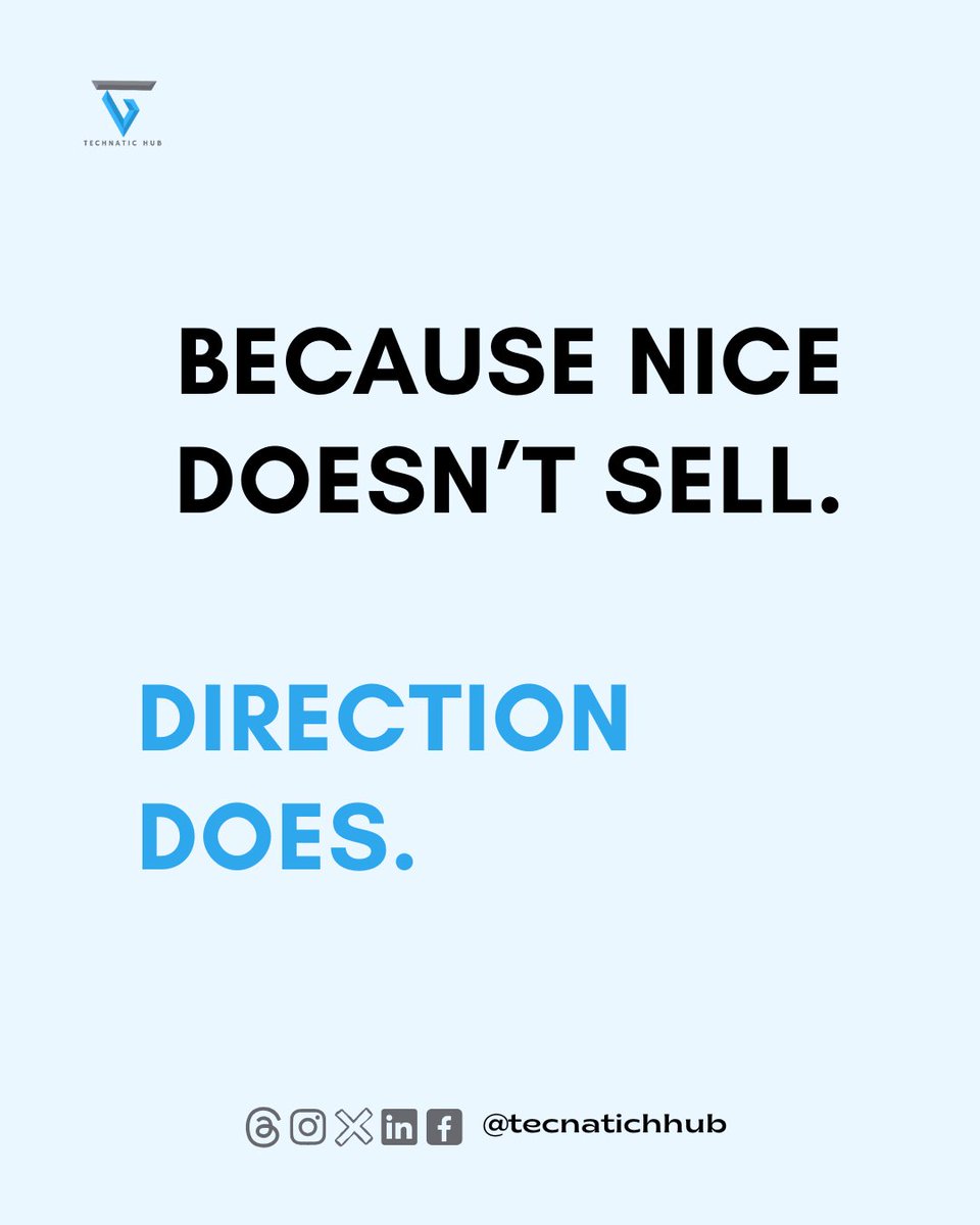 technatichub's tweet photo. Because nice doesn’t sell, direction does.

If aesthetics are the goal, we’re not your team.
#webdesign #growth #ecommerce #sales #marketing https://t.co/r1qnTemWNN