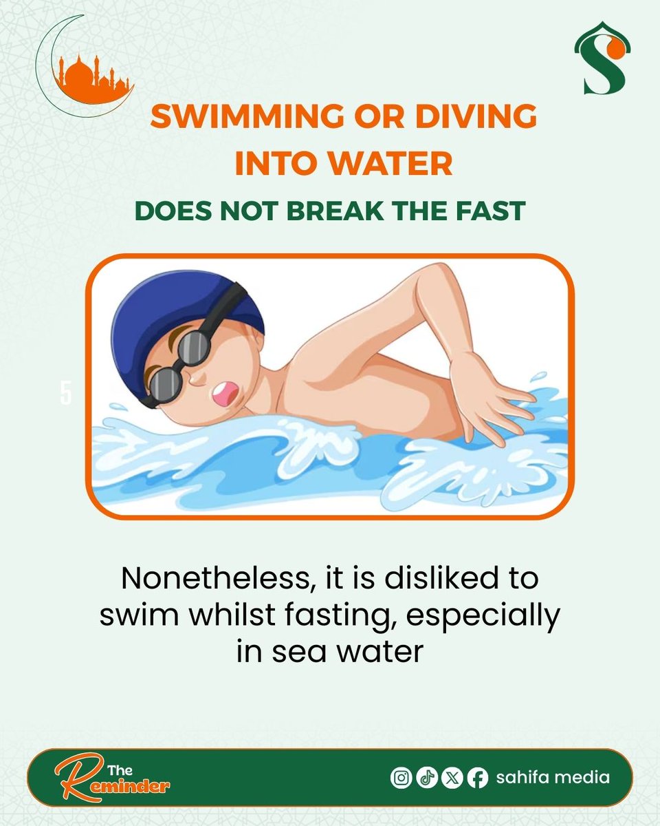 sahifamedia's tweet image. Not everything breaks the fast. 
Learn the difference between what invalidates your fast and what doesn’t in our Ramadan Reminder Series.
#Ramadan #Fasting #RamadanKnowledge #Faith #SahifaMedia