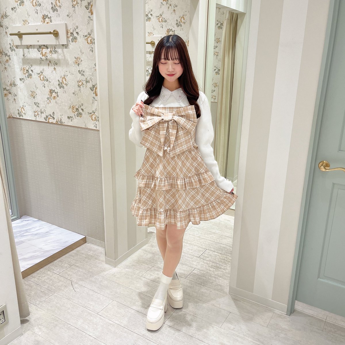 名古屋パルコ店 New arrival🎀 ▫️ビジュー襟付きリブニット ￥7,400