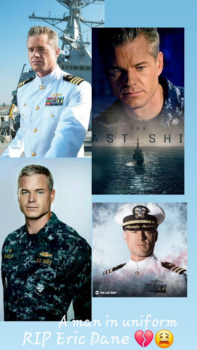Renee1004's tweet photo. RIP @ericdane 
Eric Dane was such a man in this Uniform
@theLASTshipfans 
@GreysABC 
@countdown
So sad. https://t.co/61EvPHNc5c