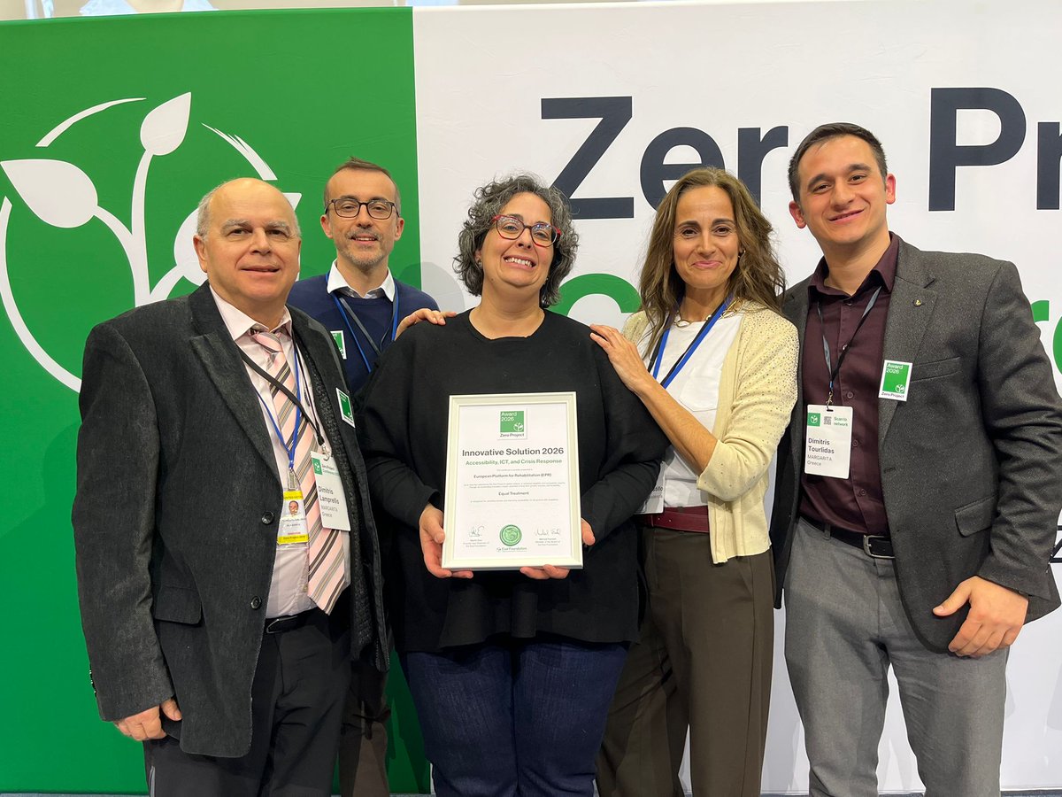 Hem recollit el Premi <a href="/ZeroProjectorg/">ZeroProject.org</a>  a les Nacions Unides pel projecte europeu Equal Treatment, que millora l’accés a la salut de les persones amb discapacitat intel·lectual.

Un reconeixement internacional a la salut inclusiva. Enhorabona  👏

#ZeroProject