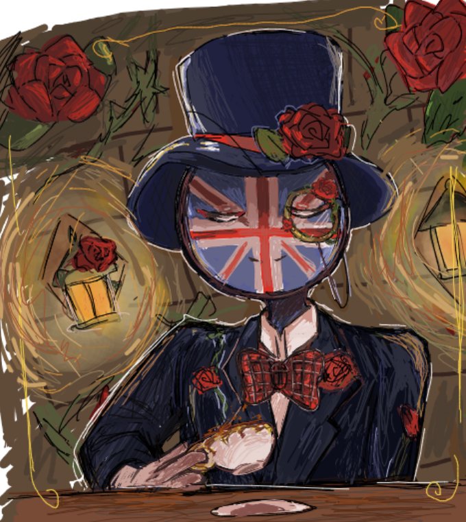 tKMULh0eKh36071's tweet photo. ｢薔薇と紳士｣
 #CountryHumans 
 #カントリーヒューマンズ https://t.co/PCCc23Kuz8