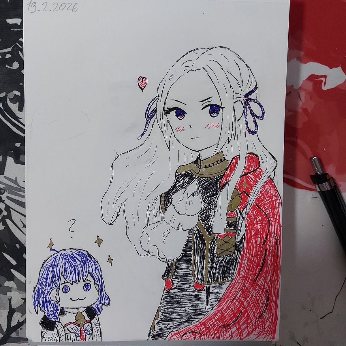 un_happyman's tweet photo. Day 97
Today, I was a bit experimental and used colours too. I decided to draw Edelgard and Byleth. I guess it counts as yuri, but I like Fire Emblem three Houses and am currently in my Black eagel house run... so yeah... I do enjoy the ship. https://t.co/rhiHhHjS7j