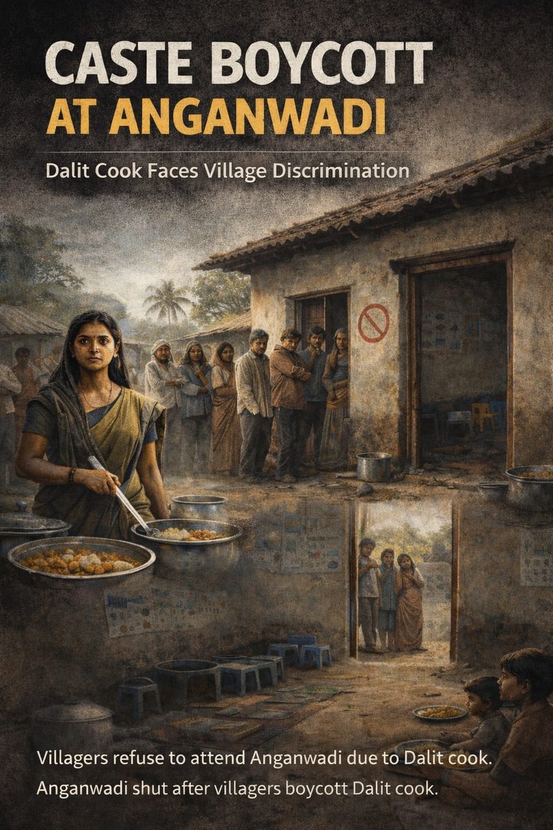 Caste Boycott at Anganwadi
Dalit Cook Faces Village Discrimination
#caste #boycott #anganwadi #dalitcook