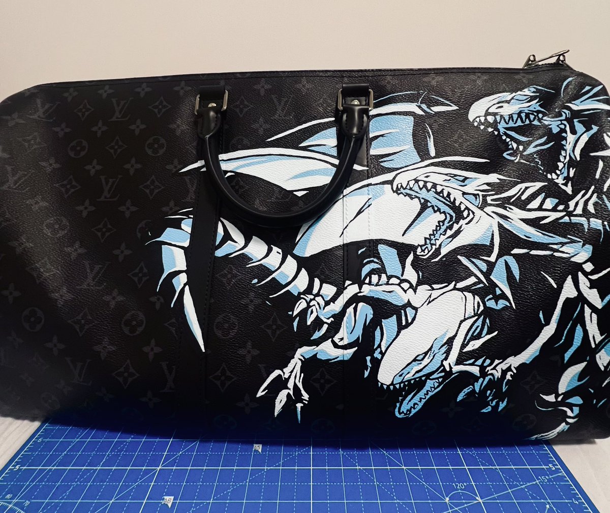 lv bag painting progress