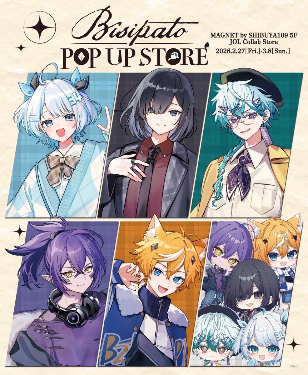 ⚡✨開催まであと7日⚡✨ びじぱと POP UP STORE 定番のアクスタ、缶