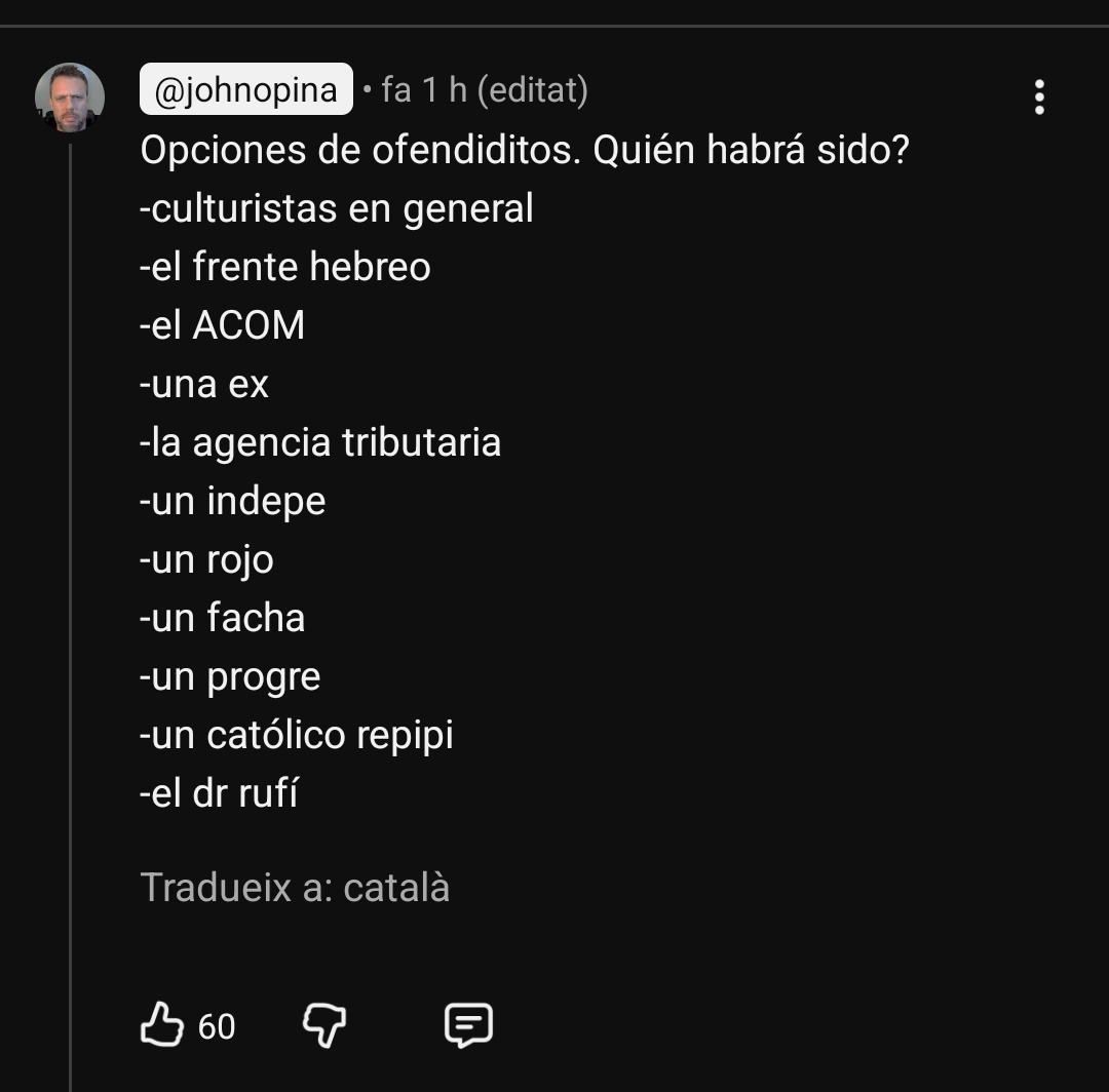 ¿Vosotros sabeis cuánto odio y cuántos enemigos se ha granjeado <a href="/johnmh524811/">john_mh</a> durante todos estos años? 

Podría haber sido cualquiera e incluso así lo ha manifestado él mismo. 

Lo de Gisbert es otra pataleta de niña pequeña para intentar curar sus traumas.