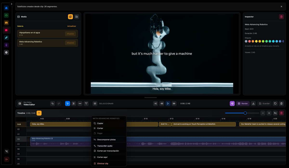DotCSV's tweet photo. En mi experiencia de ir programando mi propio editor de vídeo en varias tardes he de decir que este proyecto ha requerido por mi parte de 0 (cero) habilidades de programación y sí mucha de diseño de producto.

He tirado un total de 0 (de nuevo, cero) líneas de código, ni siquiera he revisado si es código sphaguetti o lasaña. Pero funciona. ¿Algo va más lento de lo normal? Lo dialogo con la IA, lo revisa, lo arregla. ¿Detecto un bug a partir de interactuar con la app? Lo dialogo con la IA, lo revisa, lo arregla. Se me ocurre una funcionalidad que mejoraría su uso. Lo dialogo con la IA, lo...

Si de aquí me sale un buen editor de vídeo no será por mis nociones de programación, sino por mi experiencia usando editores de vídeo que me permiten saber diseñar una buena herramienta con atención a la estética, experiencia de usuario y utilidades (orientadas a mis preferencias, claro).

Obviamente si esta aplicación fuera a estar desplegada para miles de usuarios ahí se empezarían a notar las costuras del sistema. Y donde los errores ya no se podríanvibecodear a la ligera sin buenas prácticas que no perjudiquen la experiencia de los usuarios.

Pero no es el objetivo: la drástica bajada del coste de desarrollar software hace que pueda crear mis propias herramientas profesionales custom sin tener que monetizarlas para justificar su desarollo.

Y sorprende porque sea lo que sea que estoy haciendo ahora mismo, no es programar.