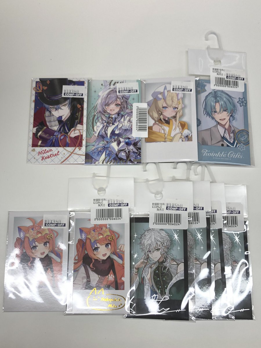 にじさんじ アクリルキーホルダー、缶バッジ、チェキが入荷しました❣️