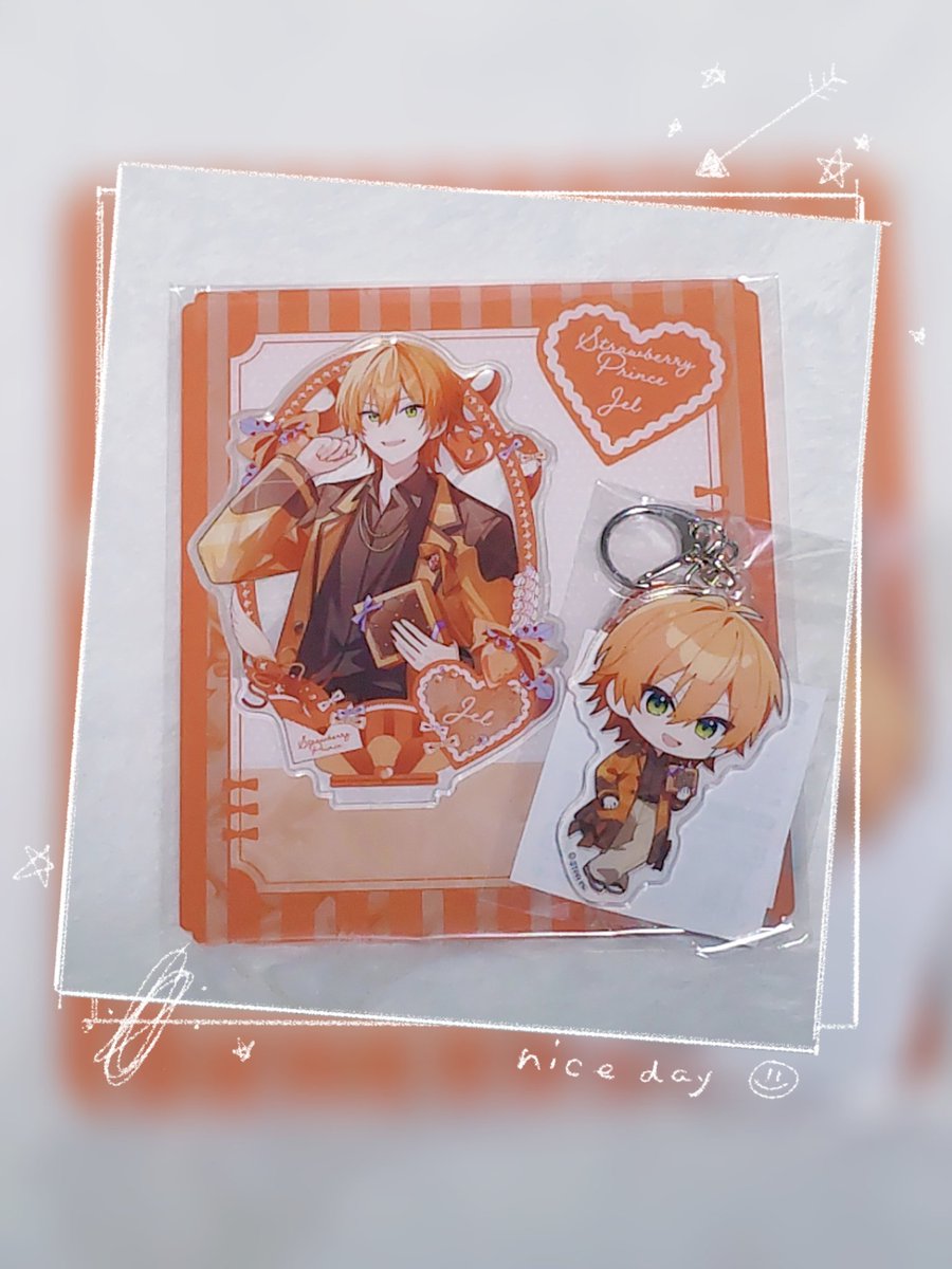 ジェルくんグッズ無事お迎えできたよ🧡 午前中お仕事終わって近くの