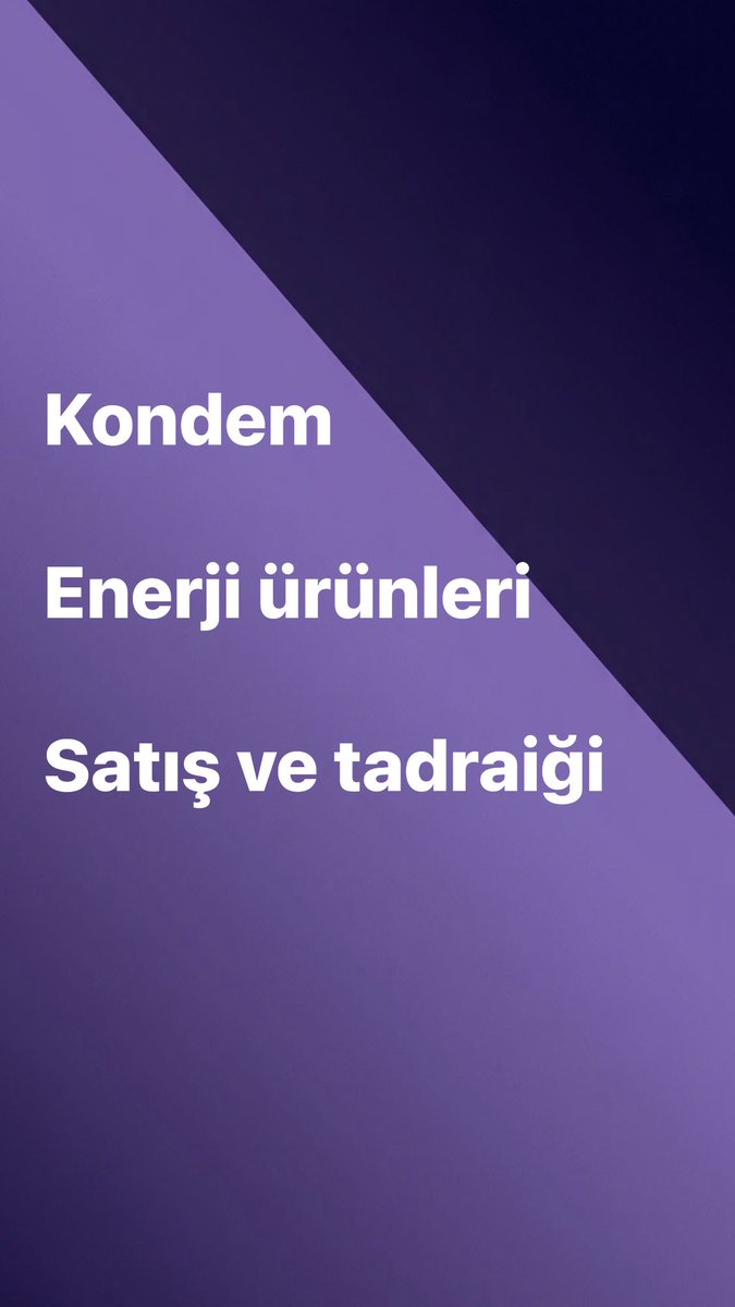 Enerji ürünleri satış ve tedariği