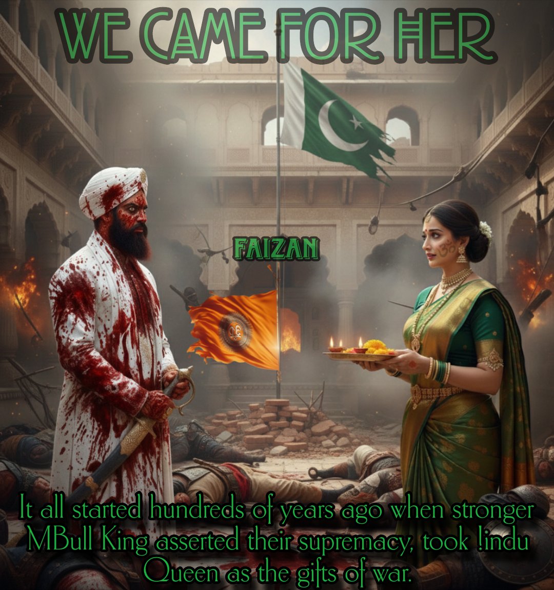 The strong€st💪 speci€s def€at 💦 the weak€r🤏 ones and t∆ke th€ir l∆nd🕉️ and th€ir wom€n🧡
It's not ❌ about history, politics, reveng€ or justic€, THIS IS THE €VOLUTION ☪️🧡💚🕉️