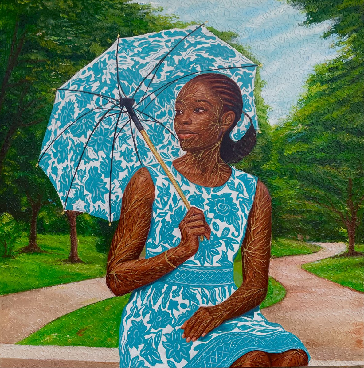 ABIKE I &amp; II 💯 🔥 by Ogunleke Festus 

She carries memory in her gaze and heritage in her skin.
A quiet strength. A timeless presence.
A story told in silence.

#artlovers #culture #culturalheritage #ConstanceAndSonsGallery #constanceandsonsartist