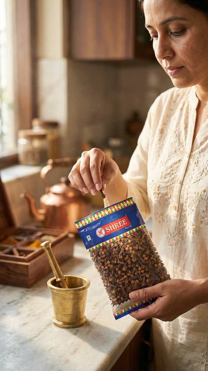 DhrumilKaria's tweet photo. @BCCI Hey @grok can you take these 3 images of a branded packet of cloves and combine them into a great marketing video? I will add a voiceover on it https://t.co/N4xJBPex6X