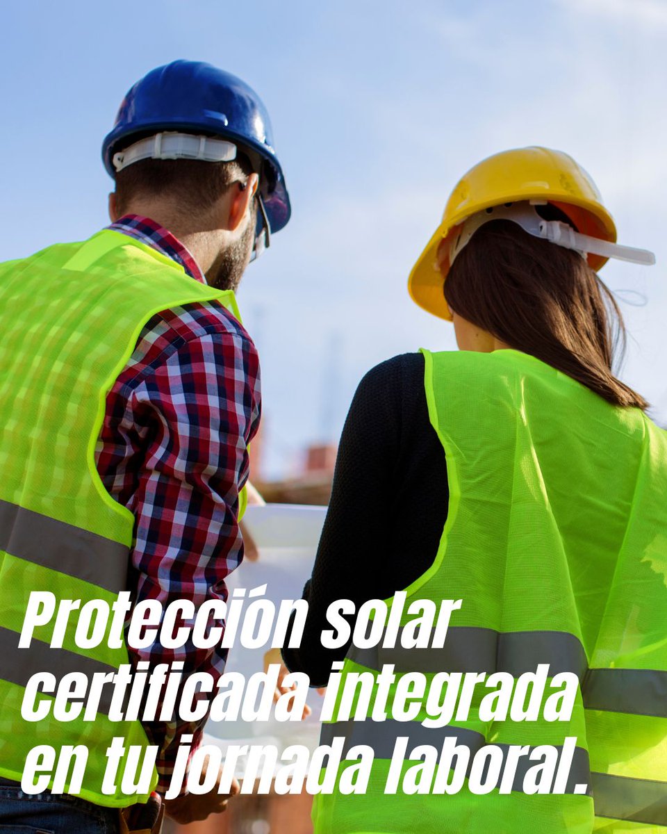 C_RopaLaboral's tweet photo. ☀️Un trabajador expuesto al sol puede tener entre 2 y 3 veces más riesgo de desarrollar cáncer de piel que alguien que trabaja en interior.
En CRISAN apostamos por prendas certificadas UPF40+, diseñadas para trabajos al aire libre que son: un EPI frente a un riesgo real. https://t.co/4EdaLA75zf