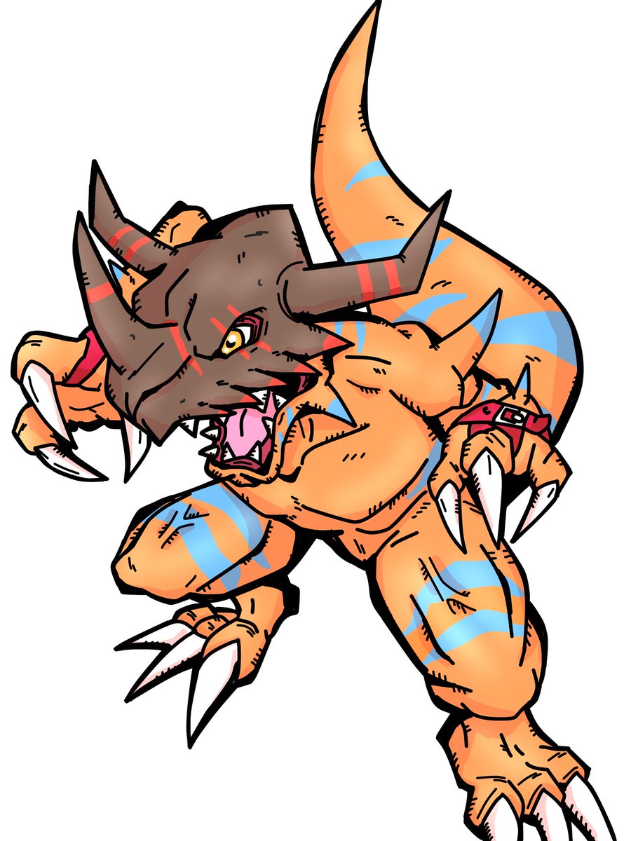 ジオグレイモン #digimonart #Digimon