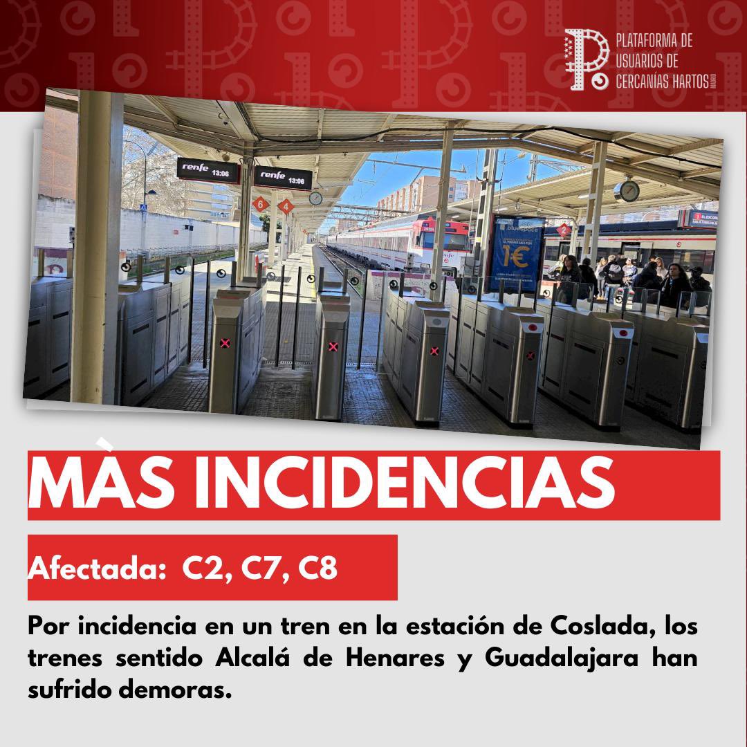 Plataforma de Usuarios de Cercanías Hartos tweet media