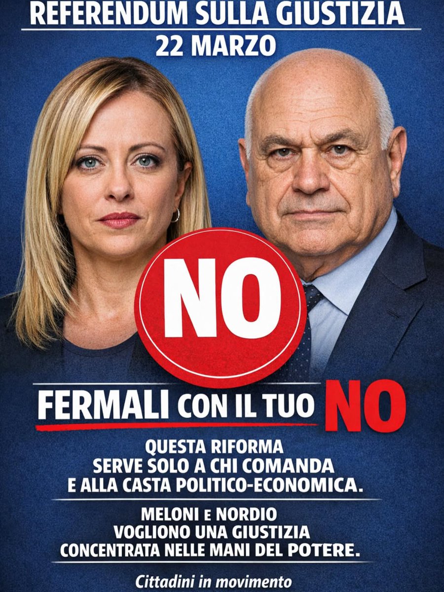 <a href="/GiorgiaMeloni/">Giorgia Meloni</a> Proprio per questo 
#IoVotoNo