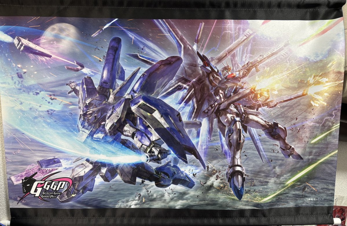 事後物販で買ったタペストリー届いた！ 去年の国技館優勝ペアの