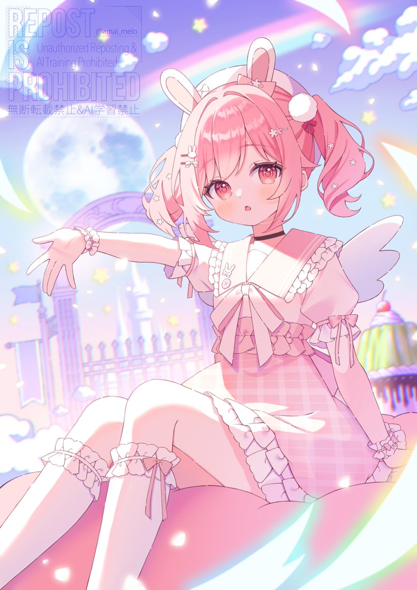 🌸🍑
#イラスト #skeb