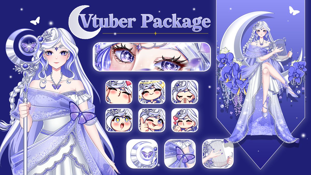 Custom Live2D VTuber Model are open (0/3)✨

We’re also offering a limited-time 10% OFF!
Starting from $120 for Art Only and Full Body Art + Rig from $570 (Include 3 FREE Expressions)

Order with Rigging Service and get extra bonuses:
✨ Free Eye Banner / 6 bonus emotes

Payment