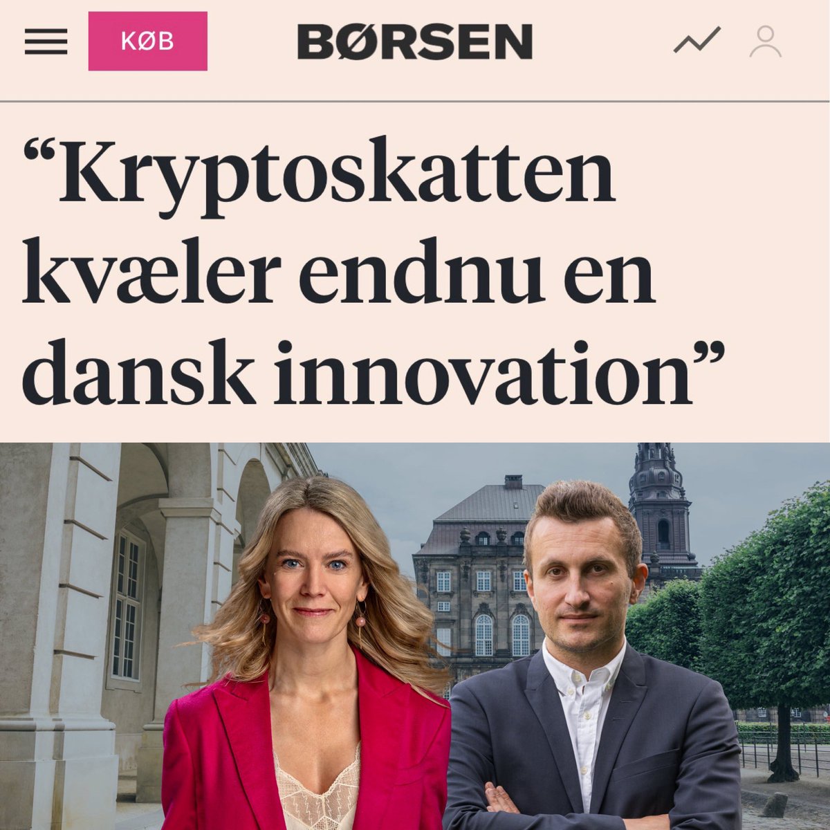 300.000 danskere ejer krypto – og lever i skattemæssig uvished.

Vi foreslår en enkel nettomodel:
Kun skat af reelt overskud. Ingen skat af papirgevinster

#dkpol