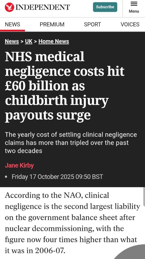 r1chardf1tzg3r1's tweet image. Why Does @wesstreeting Spend 
££££ BILLIONS on #Litigation 

But NOT Hire UNEMPLOYED 
#Midwives &amp;amp; #Doctors ?

@karinsmyth @megh_pandit @RaneeThakar @AliWrightObGyn @RCObsGyn @MidwivesRCM 
@DOckendenLtd 

@BirthTrauma @Safe_Maternity @SandsUK @Blisscharity @BAPM_Official @TheBMA