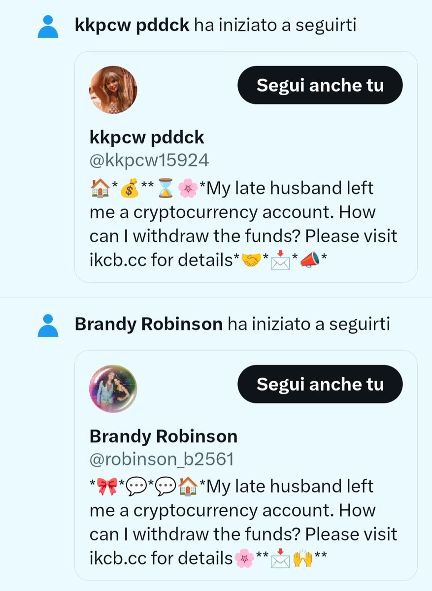 Le cripto-valute sono pericolosissime, guardate che strage di mariti 👇🏼