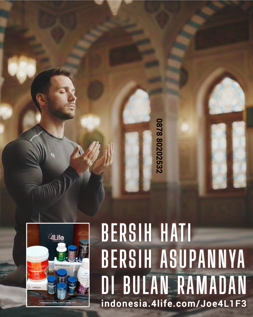 4Life_4U's tweet photo. Bersih hati, bersih asupannya. ✨ Jalani #Ramadan dengan kondisi fisik prima yang didukung kecerdasan imun dari 4Life Transfer Factor. Ibadah jadi lebih tenang dan bertenaga. 💪🌙

Info lengkap :
https://t.co/Uq7tGJerzS https://t.co/ha9nH6zQW5