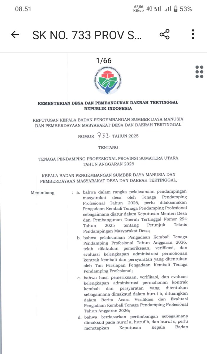 Apa kabar Pak Mendes <a href="/YandriSusanto/">Yandri Susanto</a>?Apa kabar dgn revisi SK 733?Kpn kami trima SK revisinya? #1150TPPdiSumuttdkmasukSK733
#1150TPPdiSumutmenungguSKrevisi <a href="/prabowo/">Prabowo Subianto</a> <a href="/YandriSusanto/">Yandri Susanto</a> <a href="/ArizaPatria/">Ariza Patria</a> <a href="/KerjaSeskabRI/">Letkol Teddy Indra Wijaya</a> <a href="/sugiono_56/">Sugiono</a> <a href="/bang_dasco/">Prof. H. Sufmi Dasco Ahmad</a> <a href="/ijeck09/">musarajekshah</a>