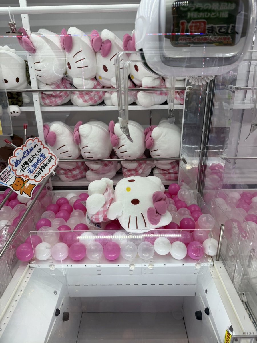 ハローキティLL ピンクチェックVer登場ꉂ • ༚ • ིྀต੭🎀 ピンク