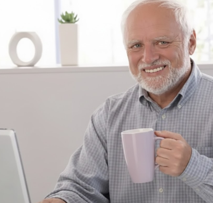 This meme is a legendary classic that perfectly describes my face during a long work day! 😂 I'm preserving "Hide the Pain Harold" on
<a href="/DataHaven_xyz/">DataHaven 🫎</a> because internet history like this must be kept forever. Some gems are just timeless! 📷#MooseForce #MemeCulture