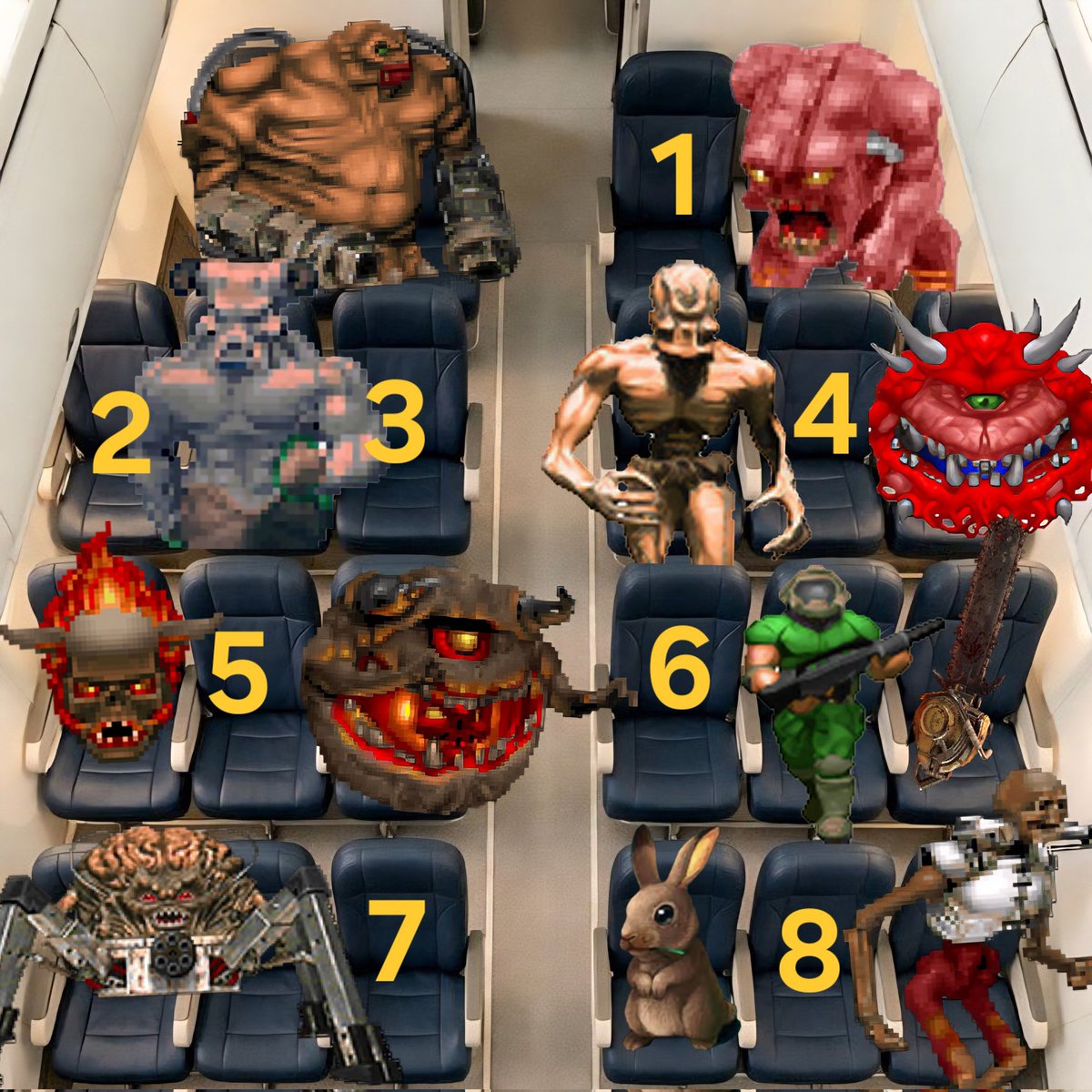 Which seat are you sitting in?