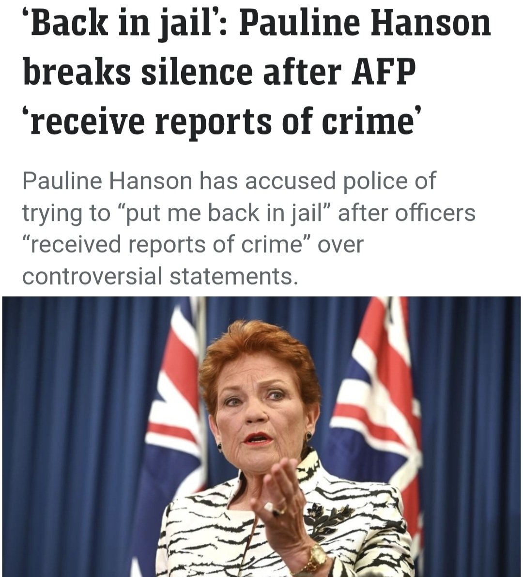 They will stop at nothing to stop One Nation.

We know this. It's up to us to protect democracy from desperate Uniparty tyrants.